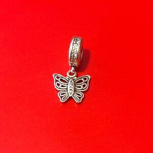 PANDORA:Silver Vintage Butterfly Charm